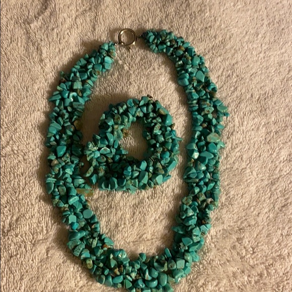 Necklace stone blue - Picture 2 of 3